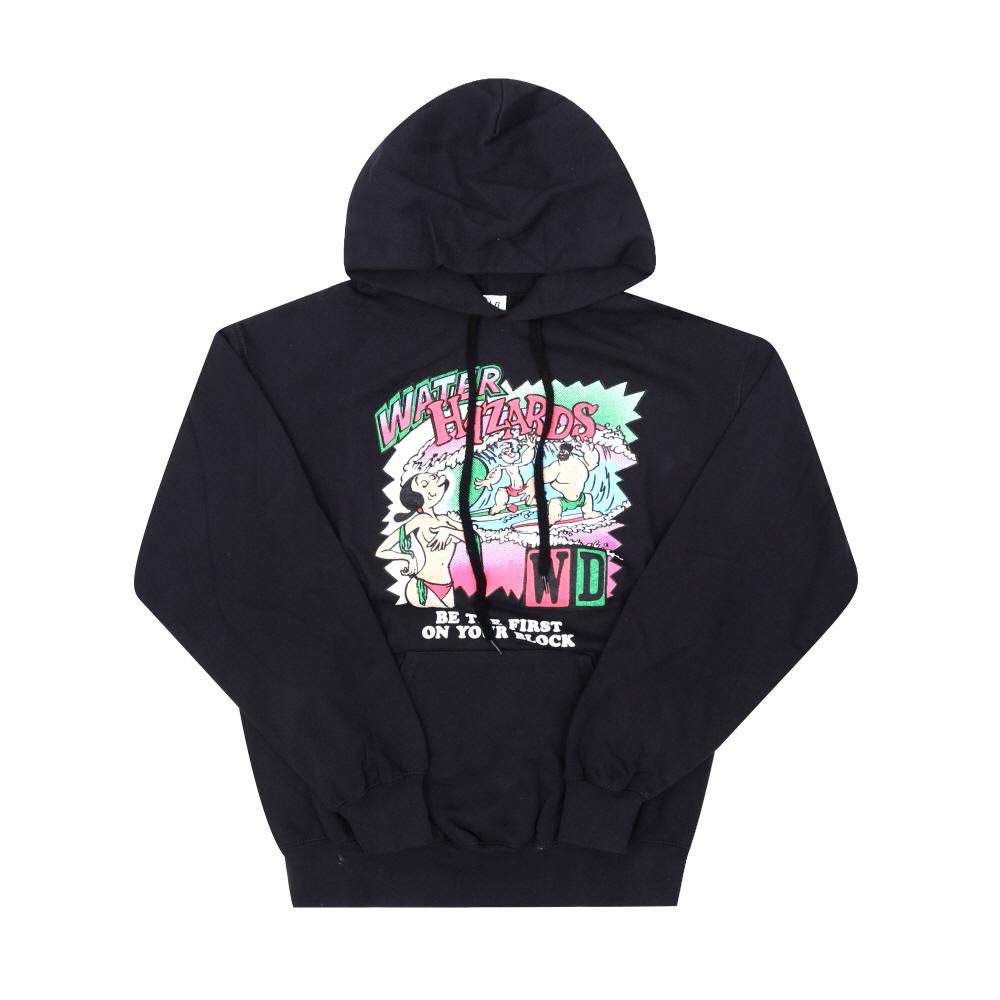 Wild Donkey Black Hazard Graphic Pullover Hoodie for Men