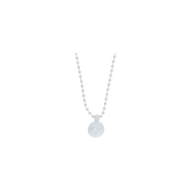 Chrome Hearts White Mini Cross Ball Necklace Unisex