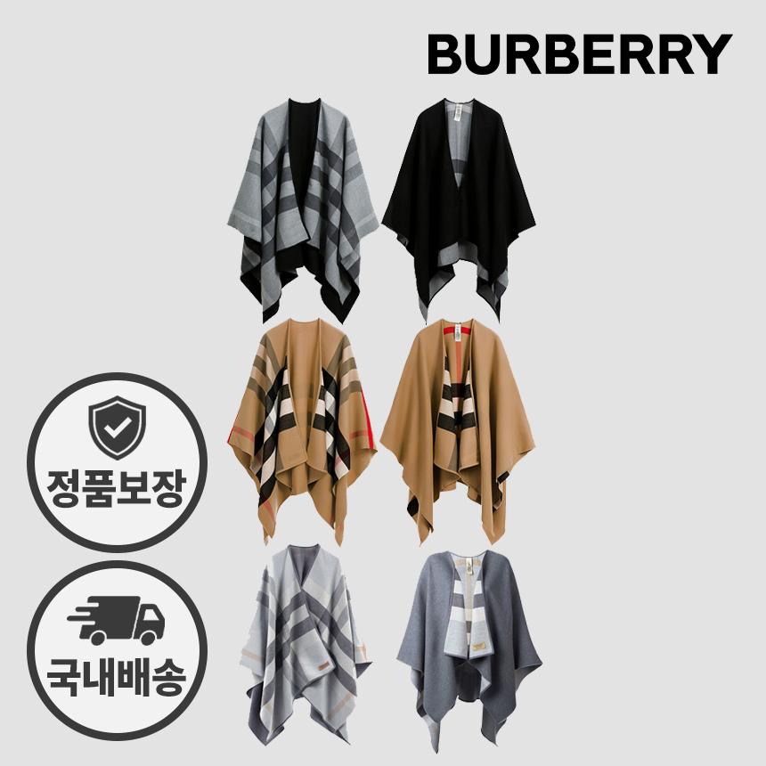 BURBERRY Women's Reversible Poncho Cape 40294061 40294041 40294051