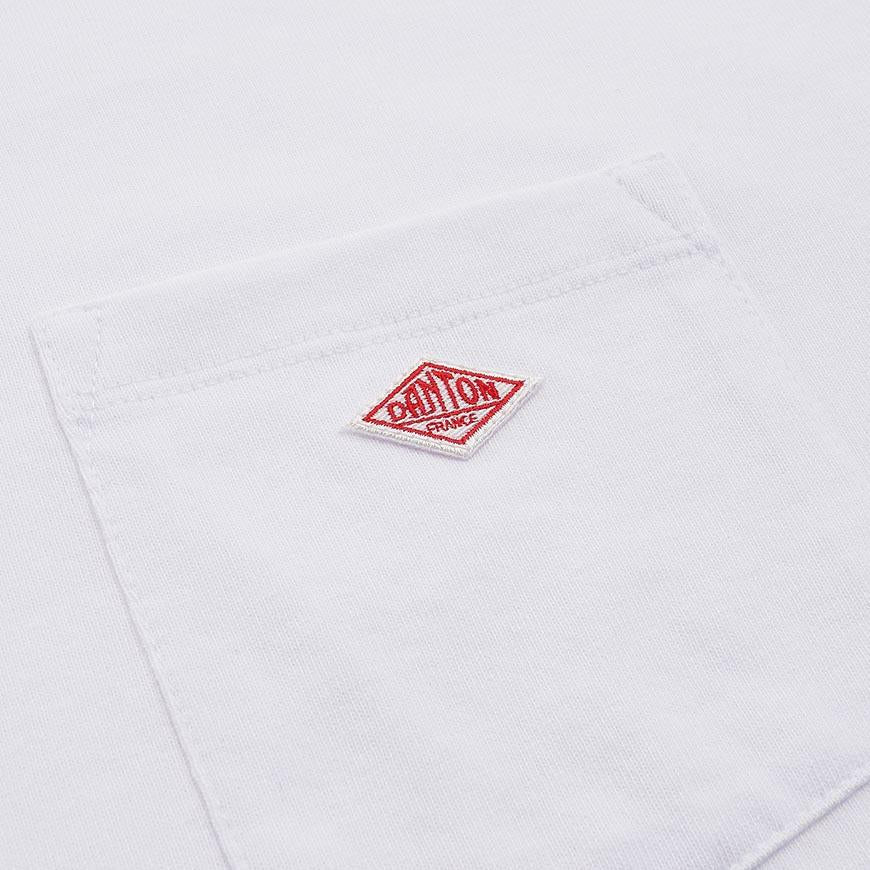 DANTON Women’s Short Sleeve Pocket T-Shirt DT C0197 TCB WHITE