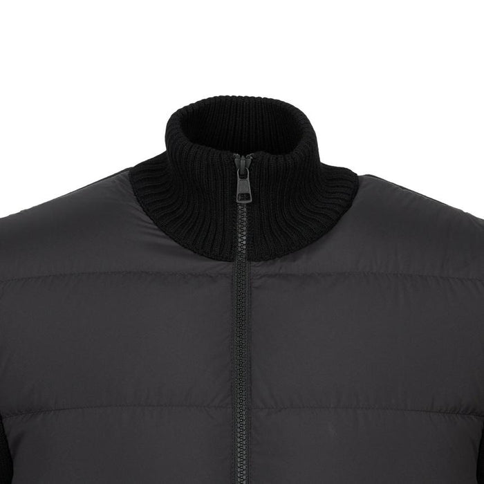 Moncler Men’s Padded Zip Cardigan Black Knit
