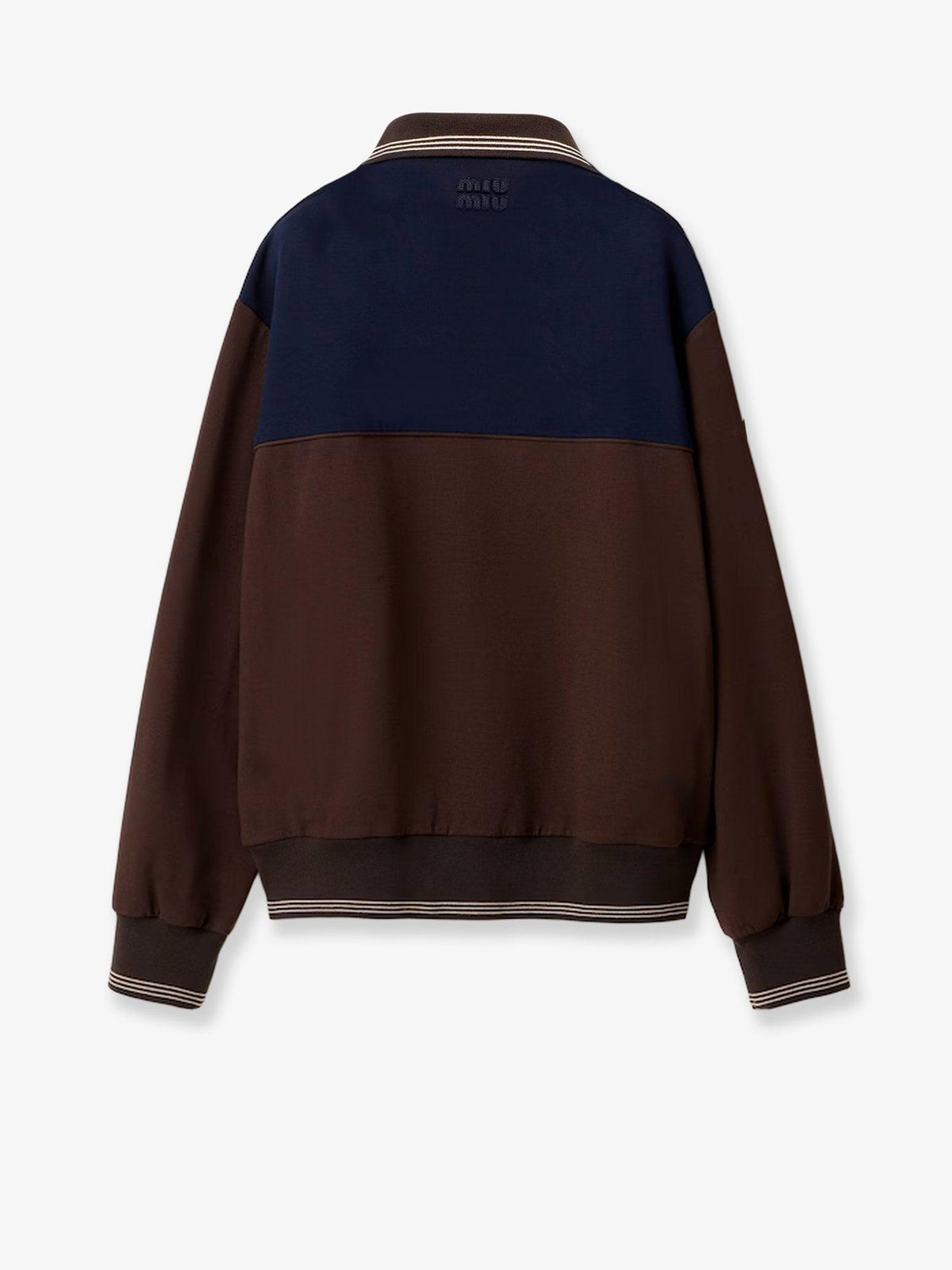 Miu Miu Cotton Logo Sweatshirt Black Women’s Top