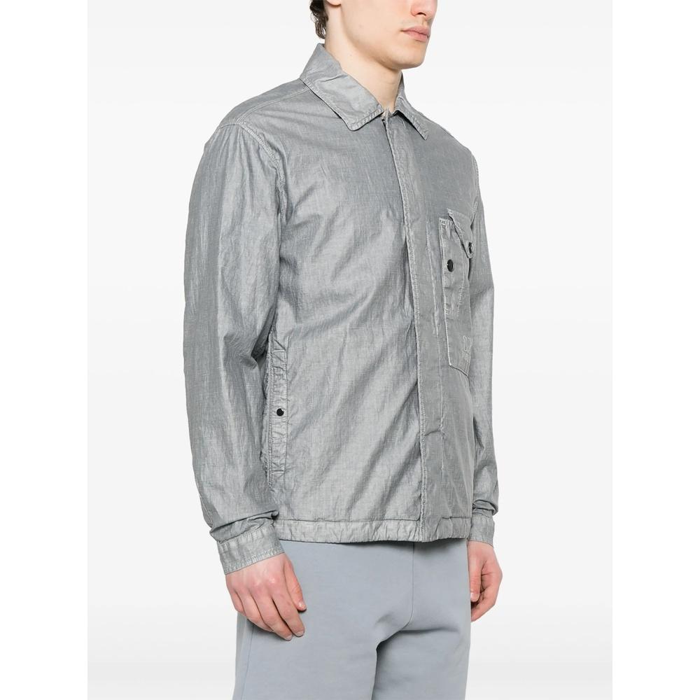 CP Company Linen Waxed Mens Shirt Jacket