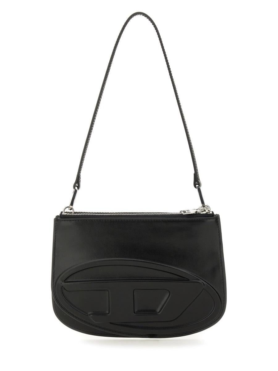 DIESEL Black Leather Shoulder Bag