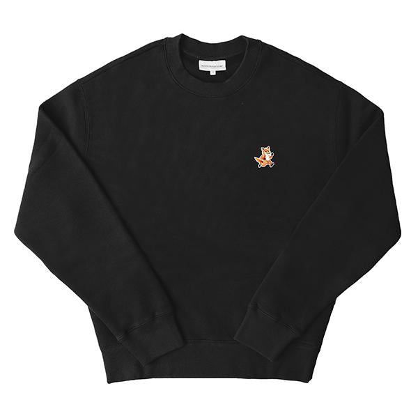 Maison Kitsune Black Speedy Fox Logo Men’s Sweatshirt MM00313KM0307 P199