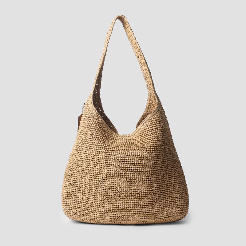 Coach Brooklyn 39 Raffia Shoulder Bag Beige CDU76 B4 NA