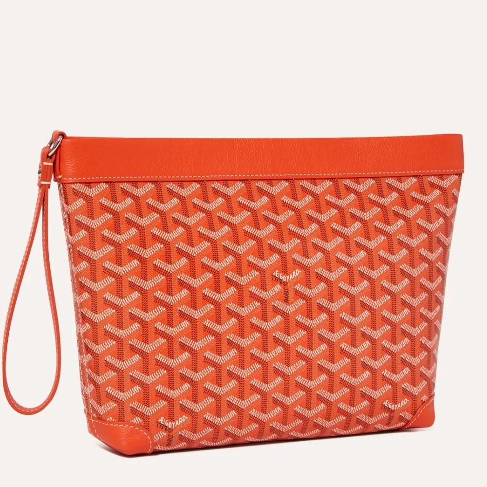 GOYARD Goyardine Coated Canvas Clutch Pouch Unisex All Colors