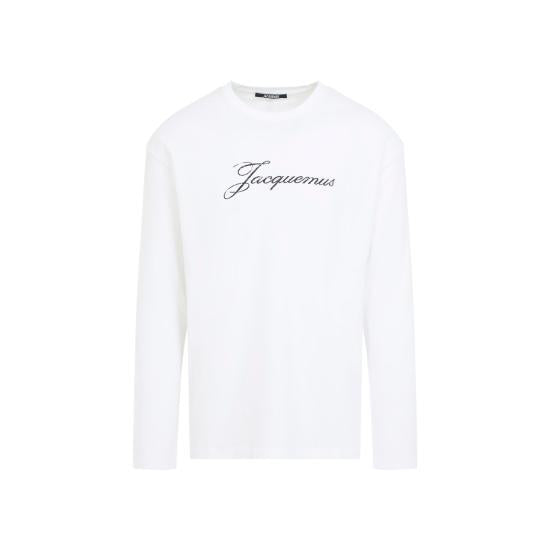 JACQUEMUS White Long Sleeve Sweatshirt Top