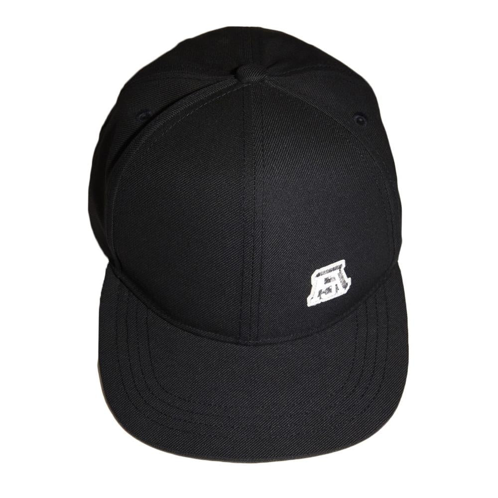Acne Studios Logo Patch Black Cotton Baseball Cap