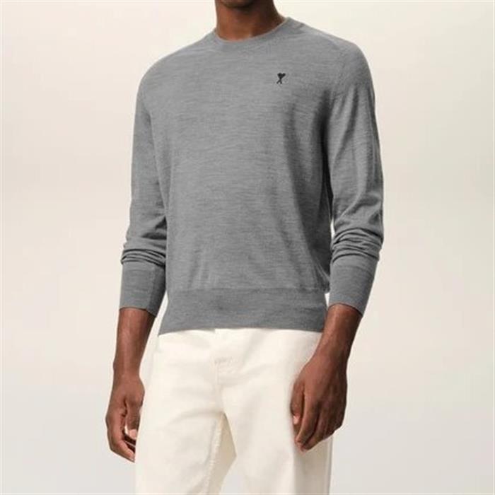 AMI Wool Crewneck Ami de Coeur Sweater