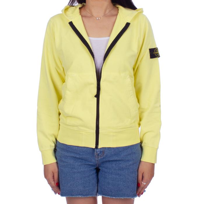 STONE ISLAND Women’s Hooded Zip Jacket with Patch Logo Navy