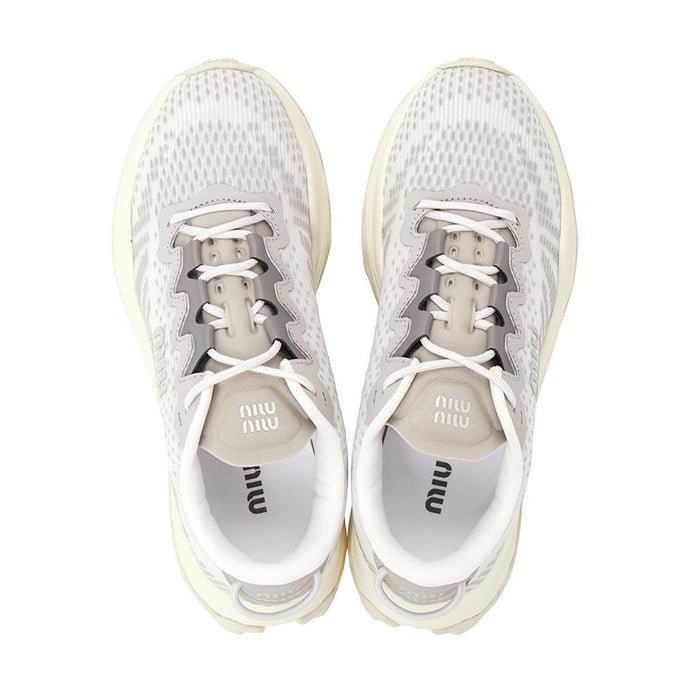 Miu Miu Women’s Low-Top Sneakers White Leather