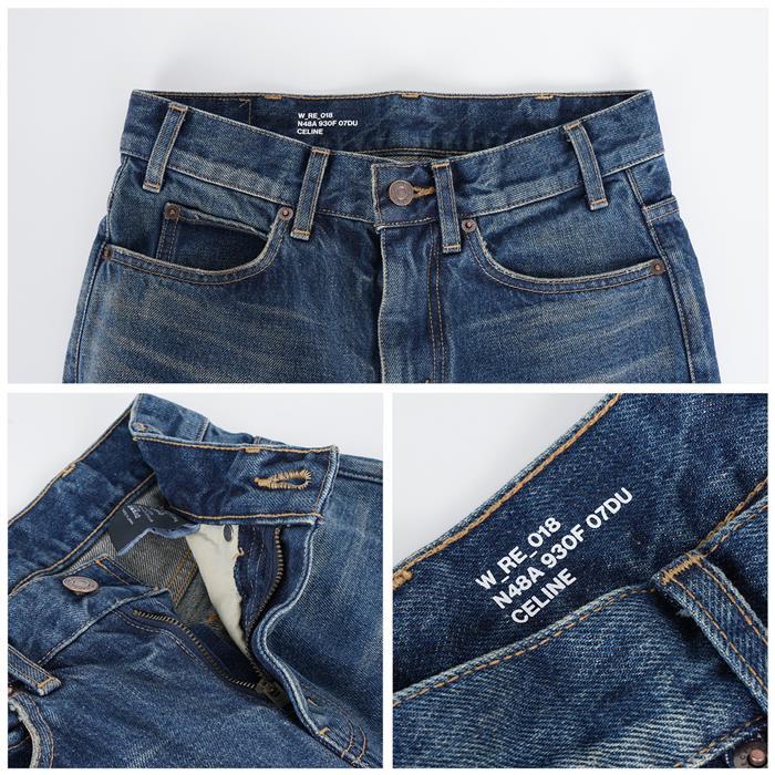 CELINE Françoise Straight Wash Denim Pants