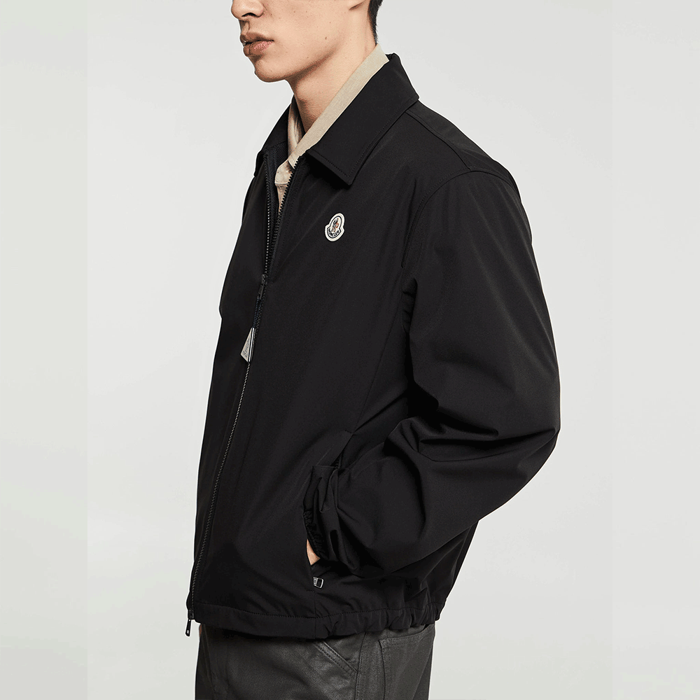 Moncler Men’s Evandro Black Windbreaker Jacket 1A00146