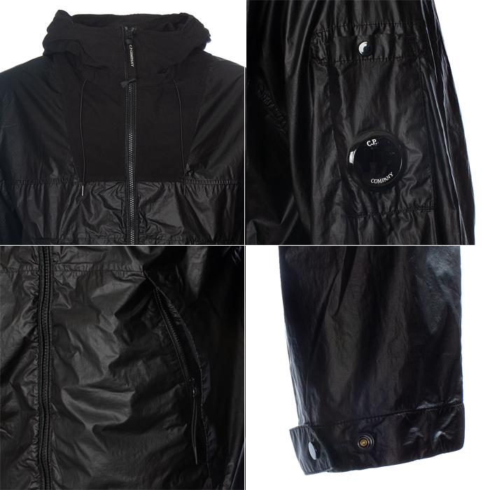 CP Company Hooded Mixed Lens Jacket Black Men’s Outerwear