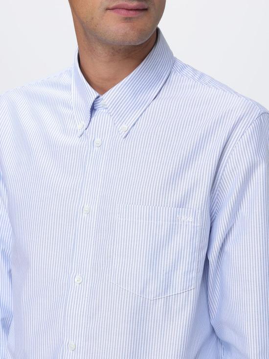 A.P.C. Long Sleeve Shirt COHOC H12651 IAA BLUE DOM