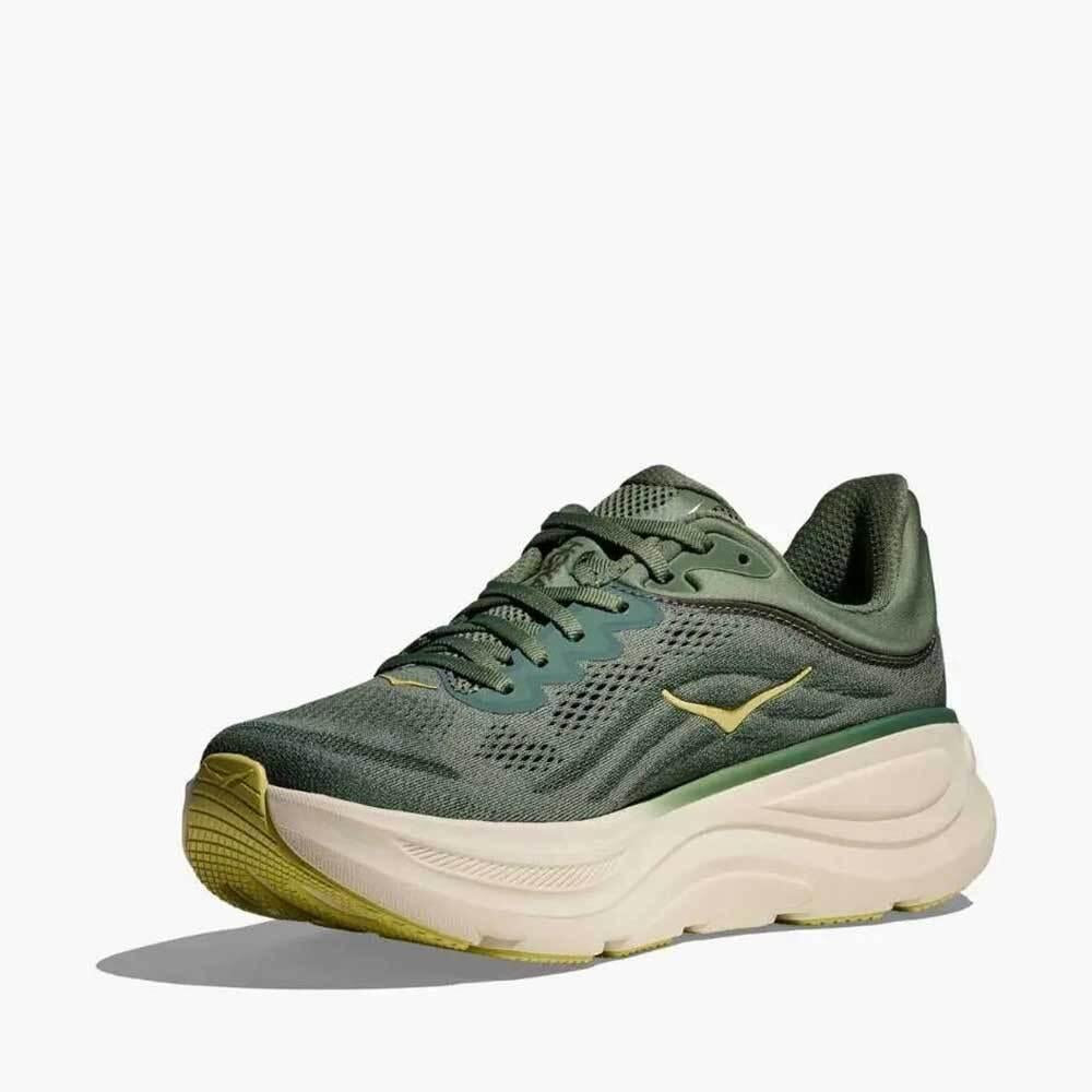 HOKA Bondi 9 Running Shoes Men’s Low-Top Sneakers Sand/Teal 1162011 SNTF