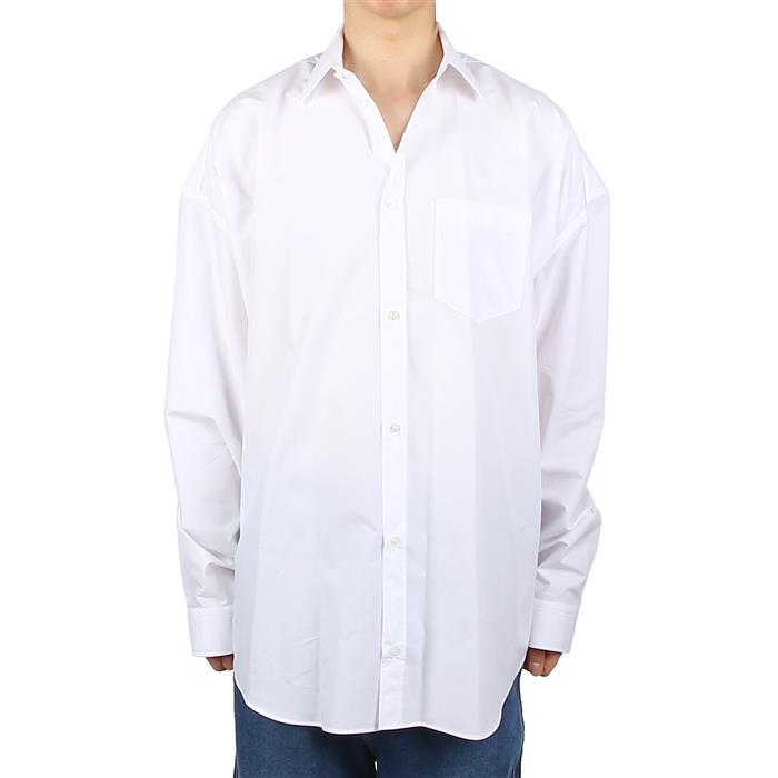 BALENCIAGA Poplin Oversized Long-Sleeve Shirt Black Men’s