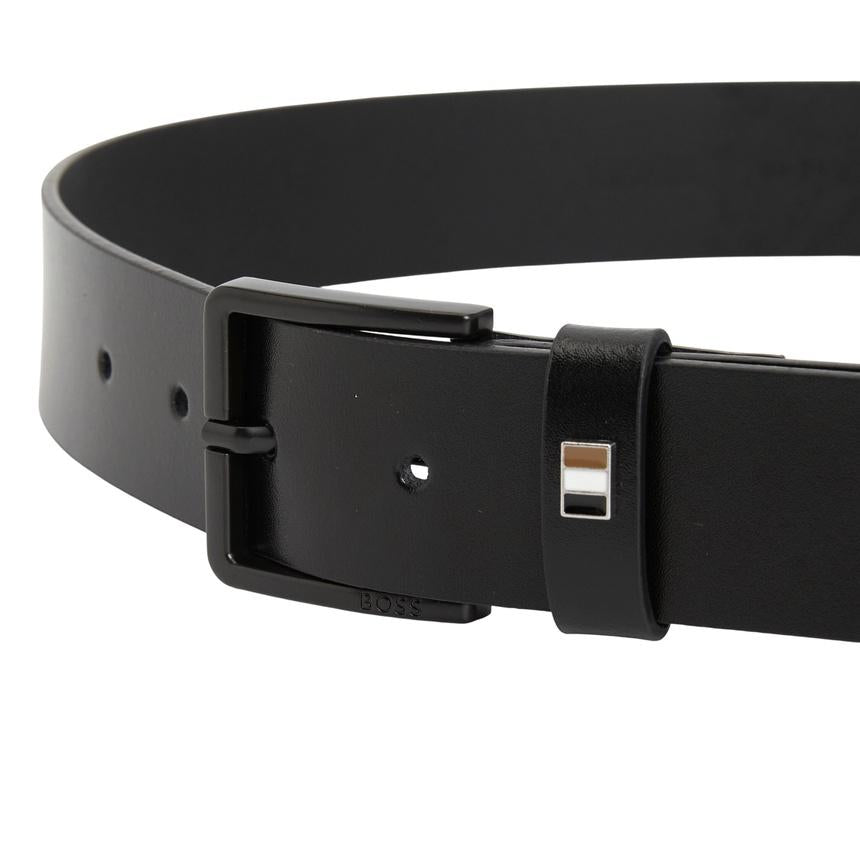 HUGO BOSS Men’s Leather Belt Black