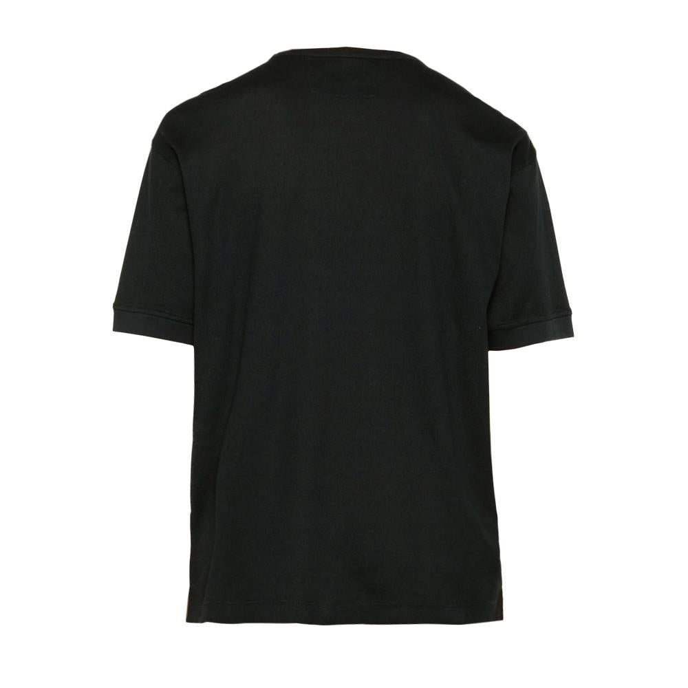 CP Company Logo Waffle Black T-Shirt