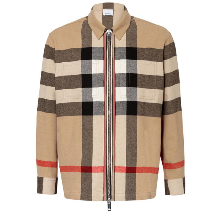 BURBERRY Men's Hague Check Zip-Up Jacket 8050135