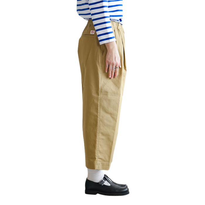 DANTON Women’s Twill Easy Pants Beige Classic Pants E 0168