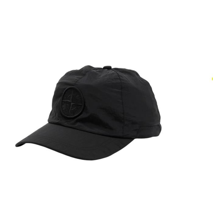 STONE ISLAND Logo Embroidered Nylon Baseball Cap Black K2S159100011 S0076 V0029