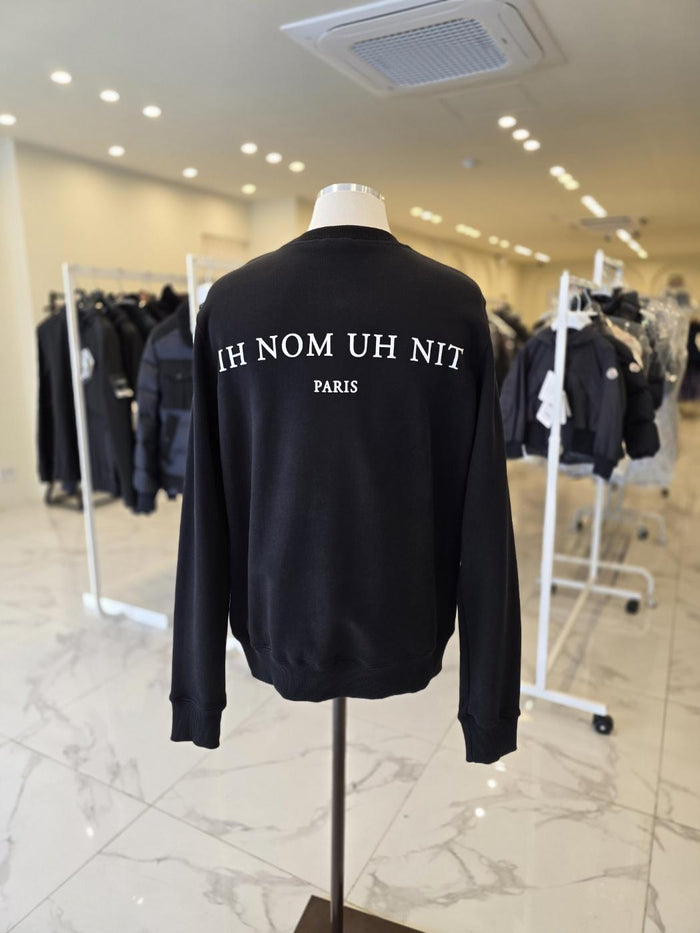 IH NOM UH NIT Apresco Black Crewneck Sweatshirt for Men NUW18206 009