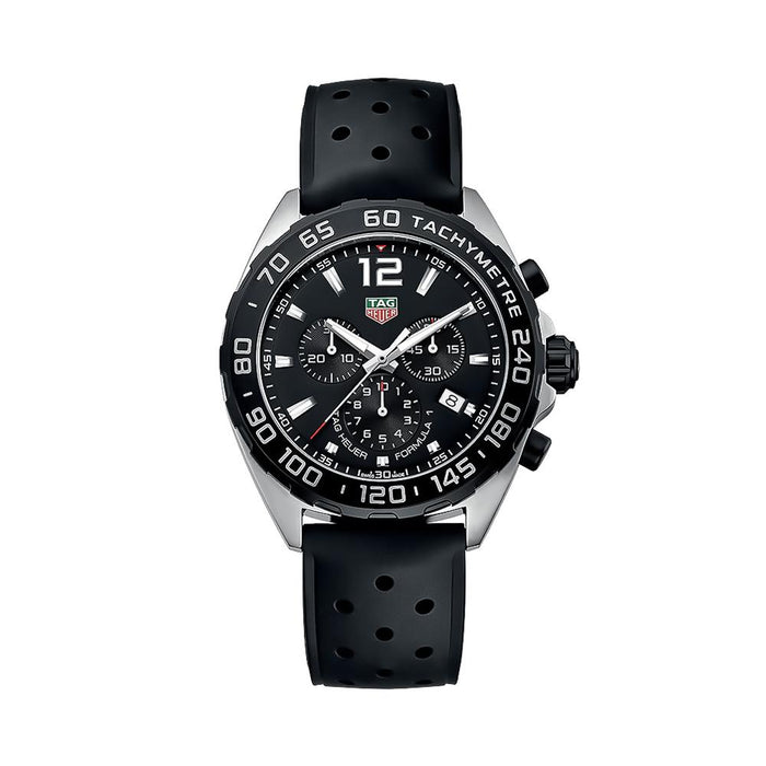 Tag Heuer Black Rubber Strap Formula 1 Quartz 43mm Men’s Watch CAZ1010 FT8024