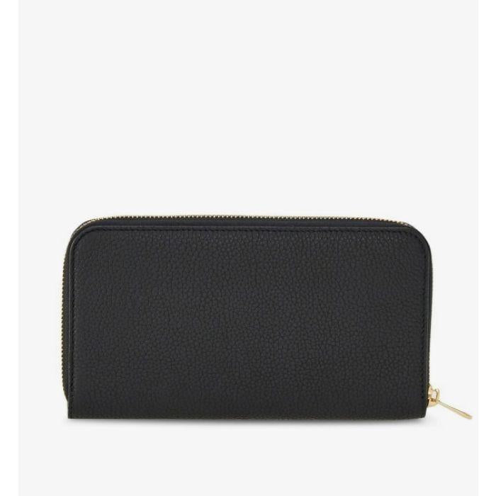 Ferragamo Gancini Continental Long Wallet Black