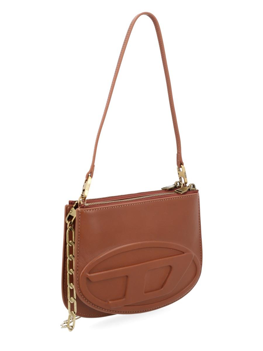 DIESEL Leather Shoulder Bag Black Women’s Handbag