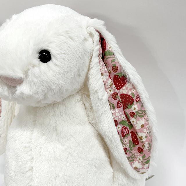 jELLYCAT Blossom Cream Bunny Berry Medium Keyring