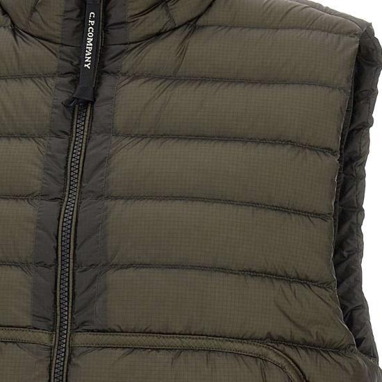 CP Company DD Shell Lens Down Puffer Vest Grape Leaf 17CMOW036 A006099 A674