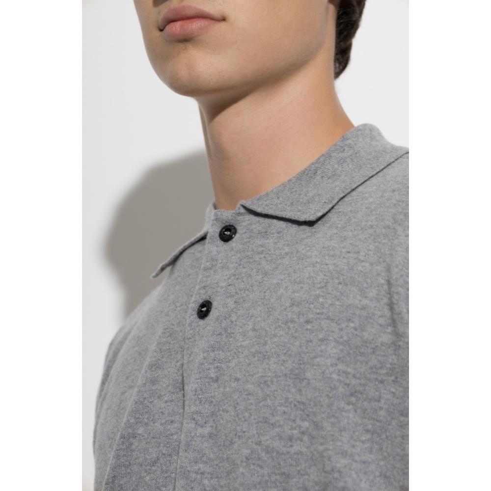 STONE ISLAND Logo Patch Men’s Crewneck Knit Sweater Navy Wool