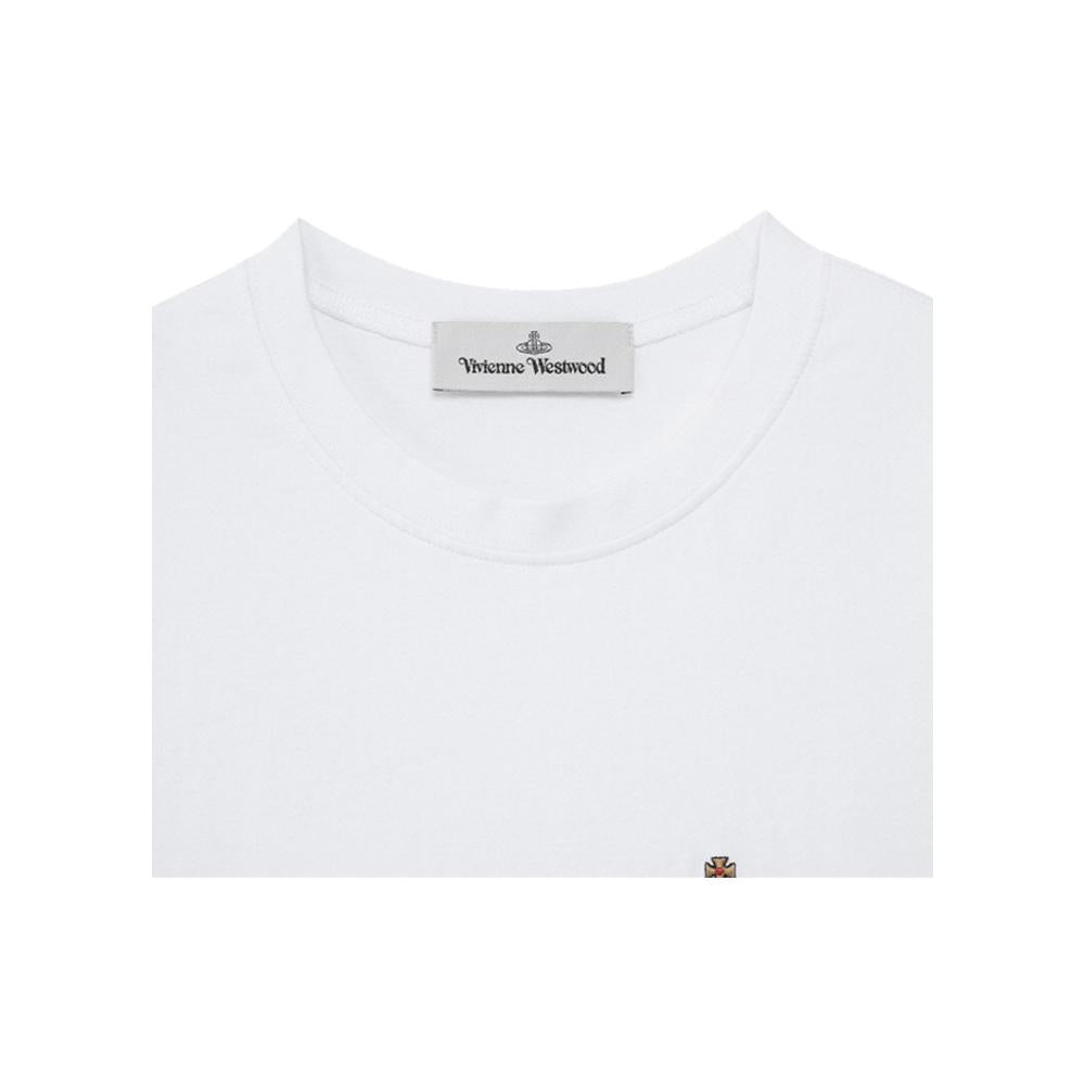 Vivienne Westwood ORB Logo White Cotton T-Shirt Men