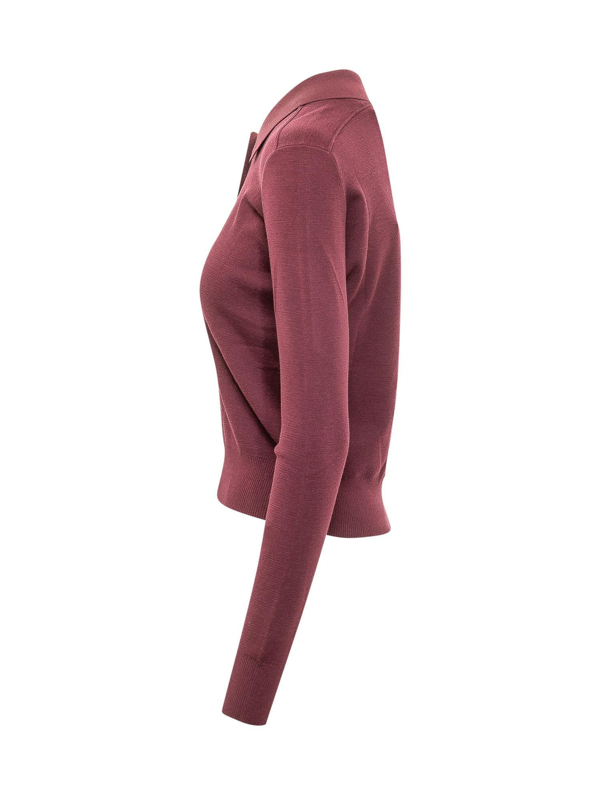 BURBERRY Beige Wool Knit Cardigan
