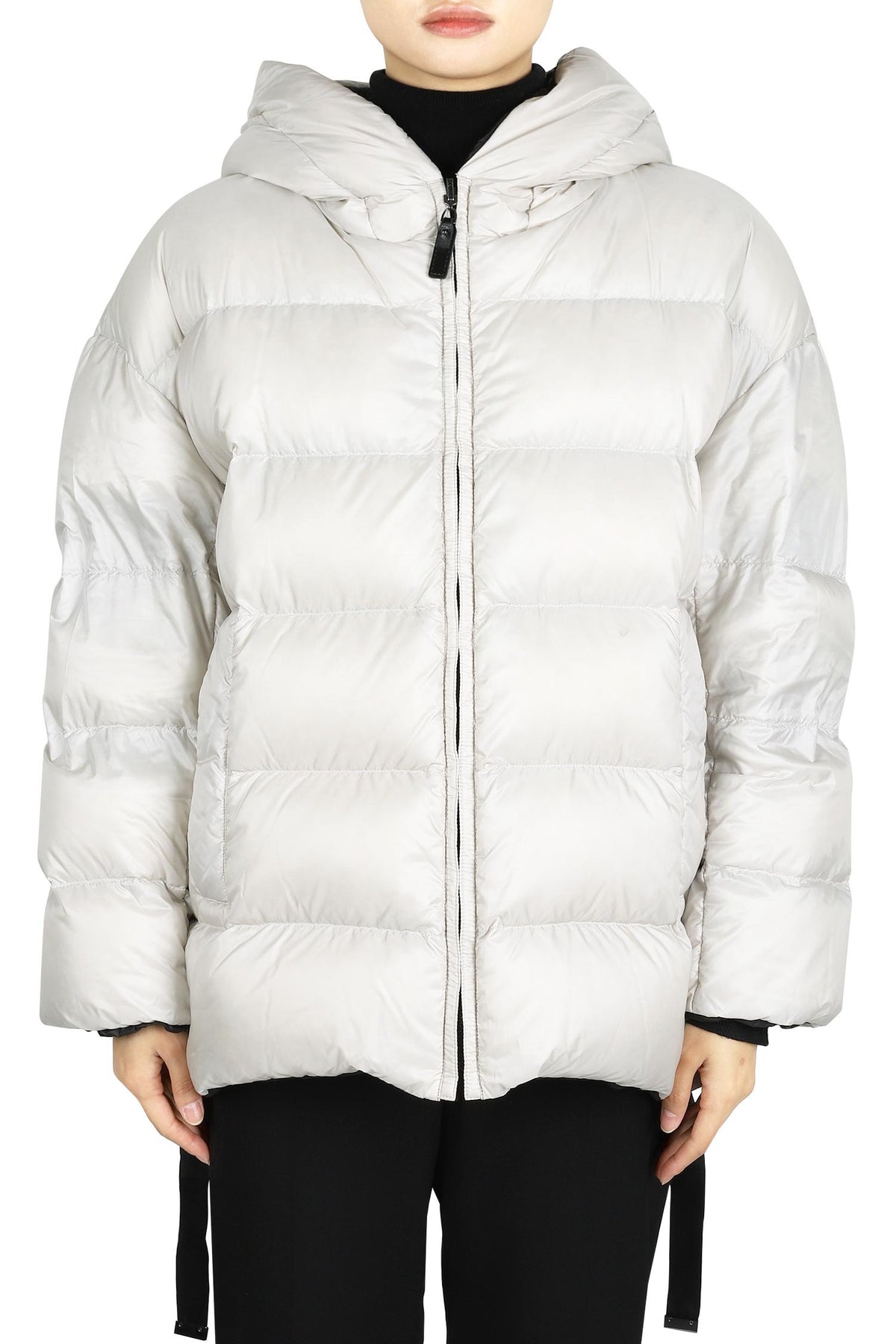 Max Mara The Cube Saycap Reversible Down Puffer Jacket Ivory/B 2429486125600 044