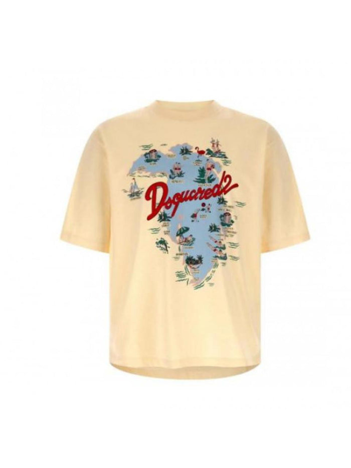 Dsquared2 Aloha Souvenir Loose Fit T-Shirt