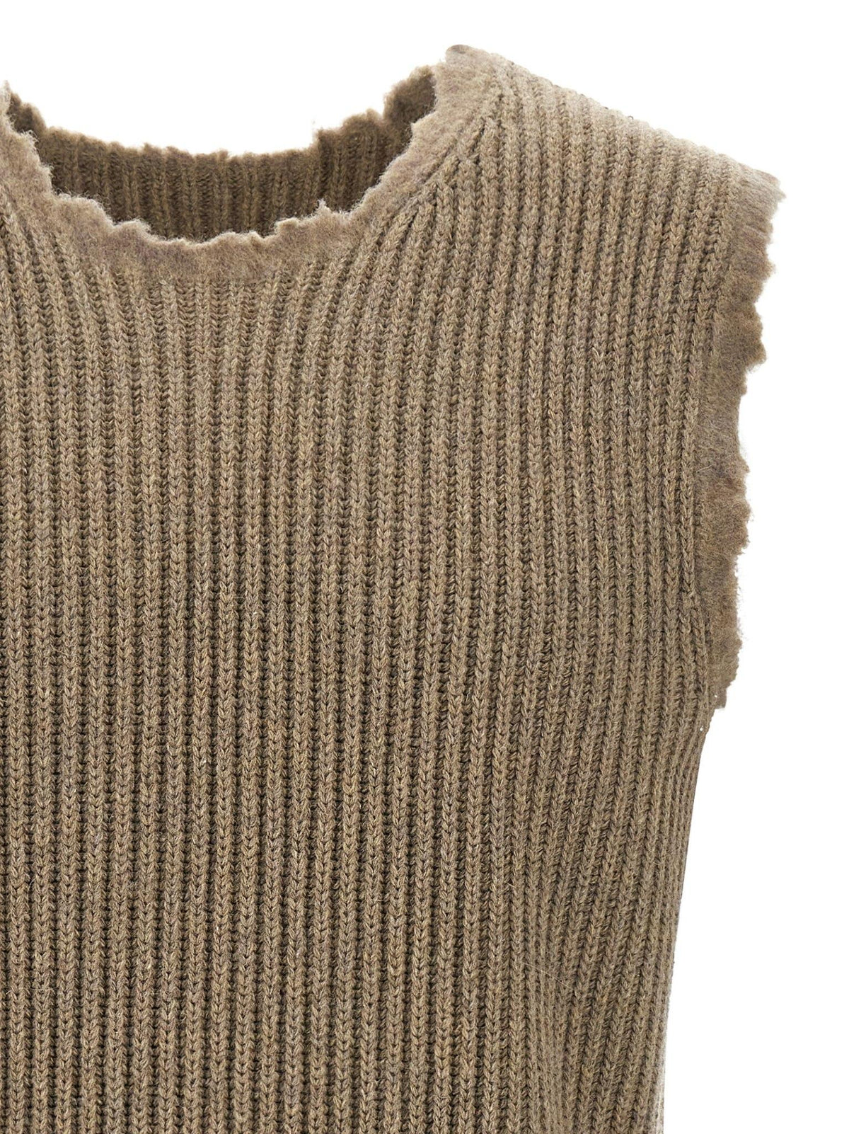 Maison Margiela Wool Knit Sweater Vest for Men