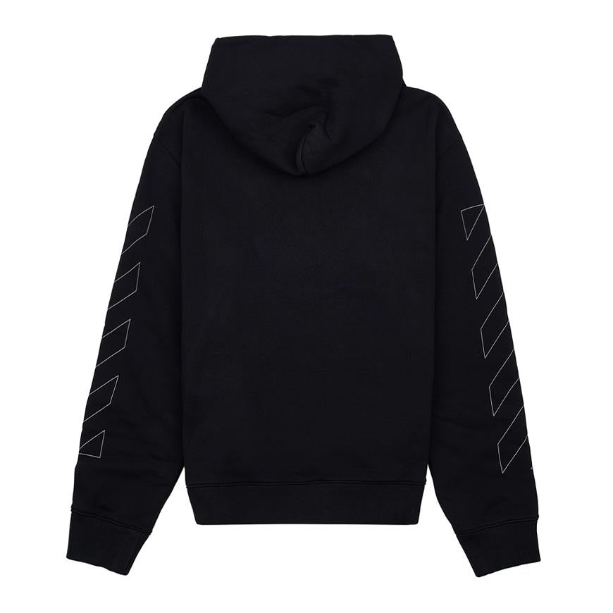 OFF WHITE Men's Diag Outline Slim Fit Hoodie OMBB097C99FLE0011010