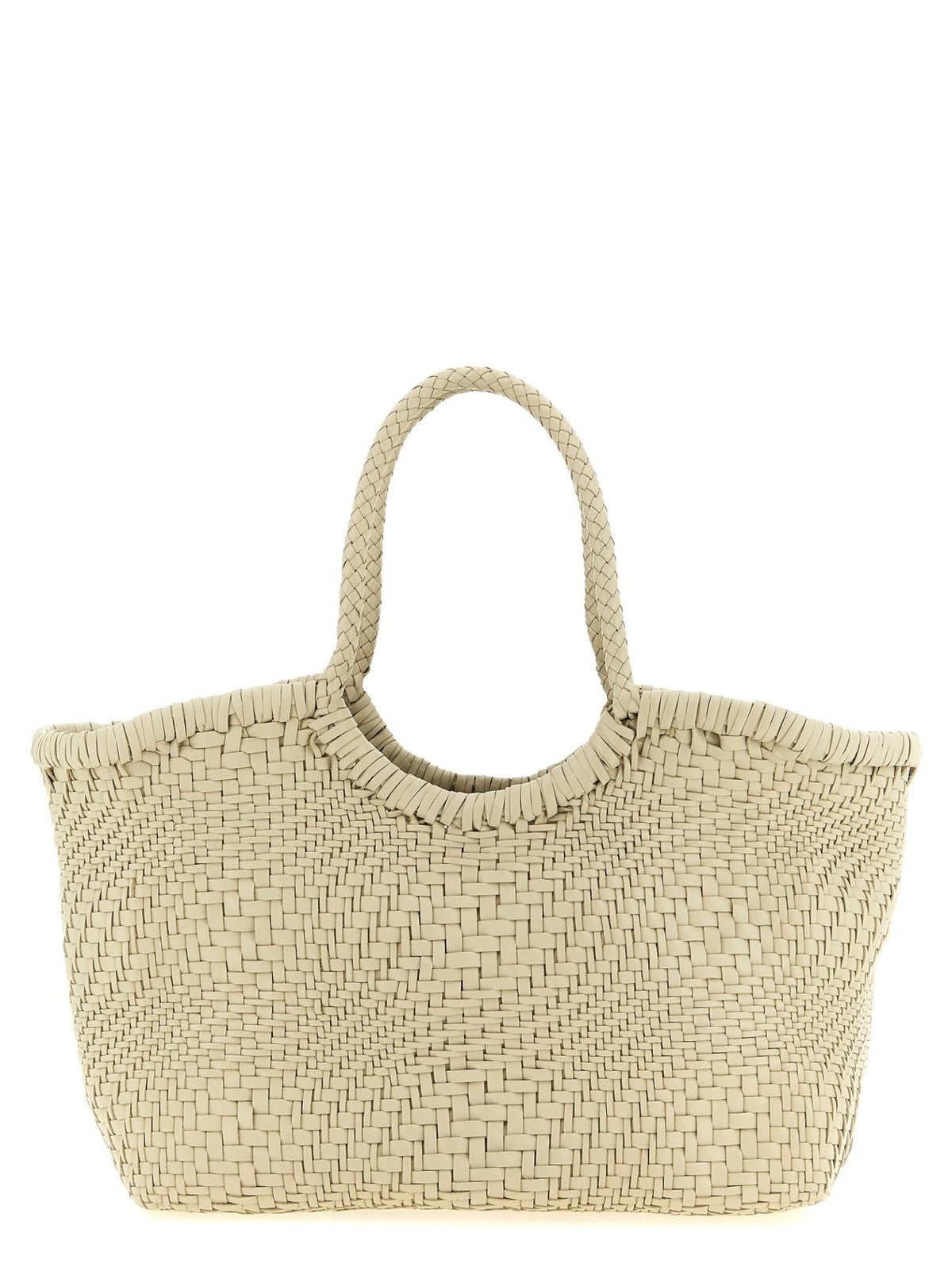 Dragon Diffusion Woven Leather Shoulder Bag Tan