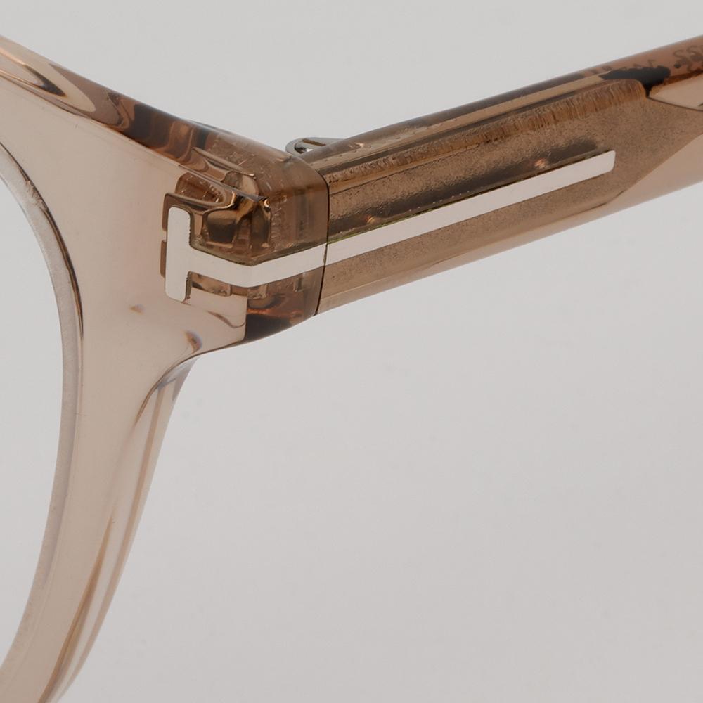 TOM FORD Blue Light Blocking Clear Brown Transparent Acetate Glasse TF6015KB 045