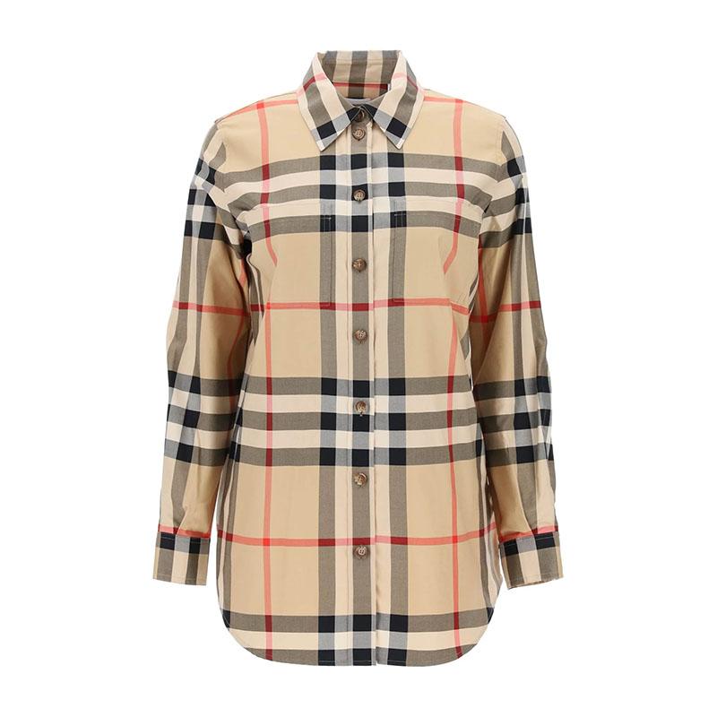 BURBERRY Check Cotton Shirt