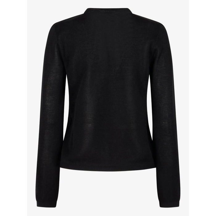 Moncler Logo Cotton Women’s Cardigan Black