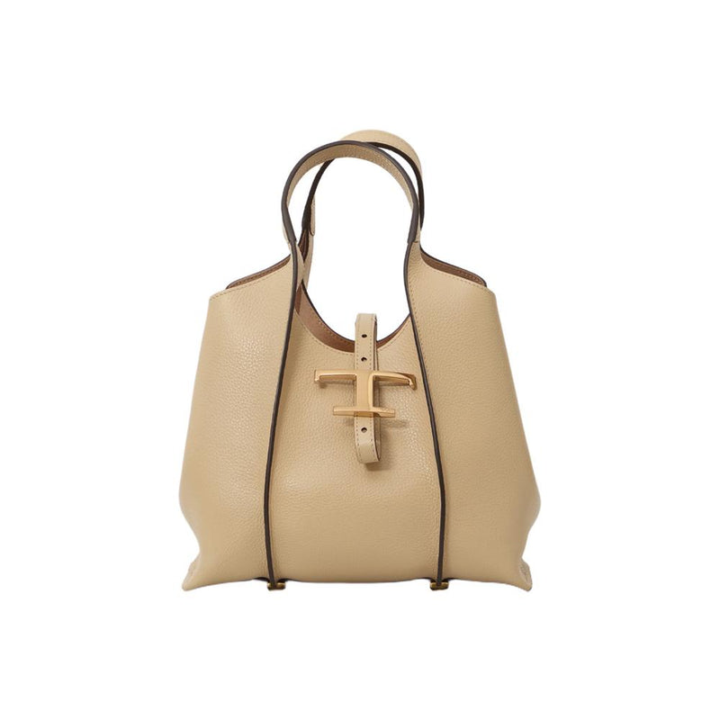 Tods Timeless Mini Shopper Crossbody Bag Beige