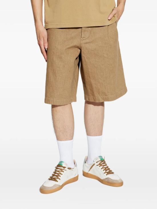 JACQUEMUS Beige Cotton Drawstring Short Pants for Men SOM00544 AD00058150
