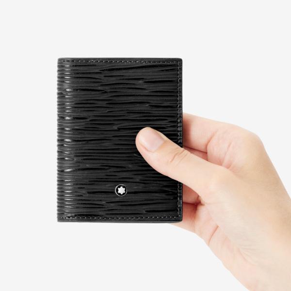 Montblanc Meisterstück Business Card Holder Black Leather Card Case 4810