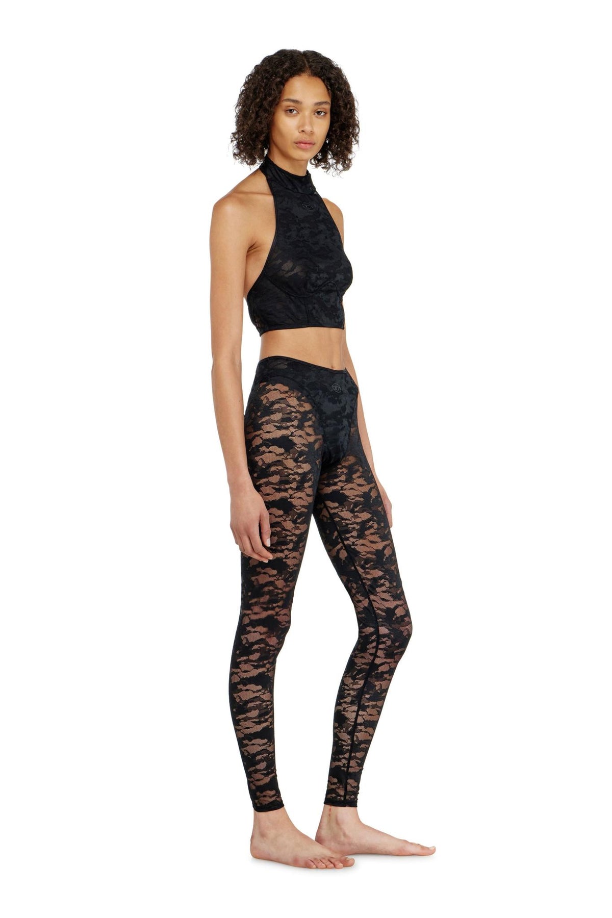 DIESEL Black Cotton Jogger Sweatpants for Women