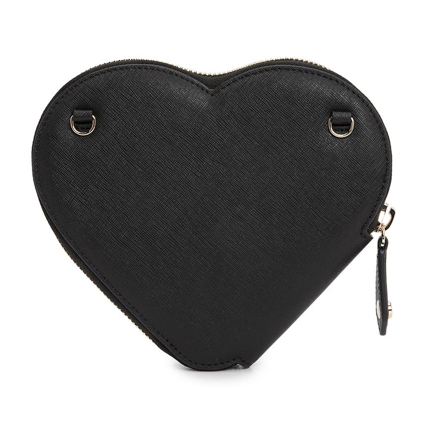Vivienne Westwood Saffiano New Heart Chain Crossbody Bag fo 58010001W L001N N402