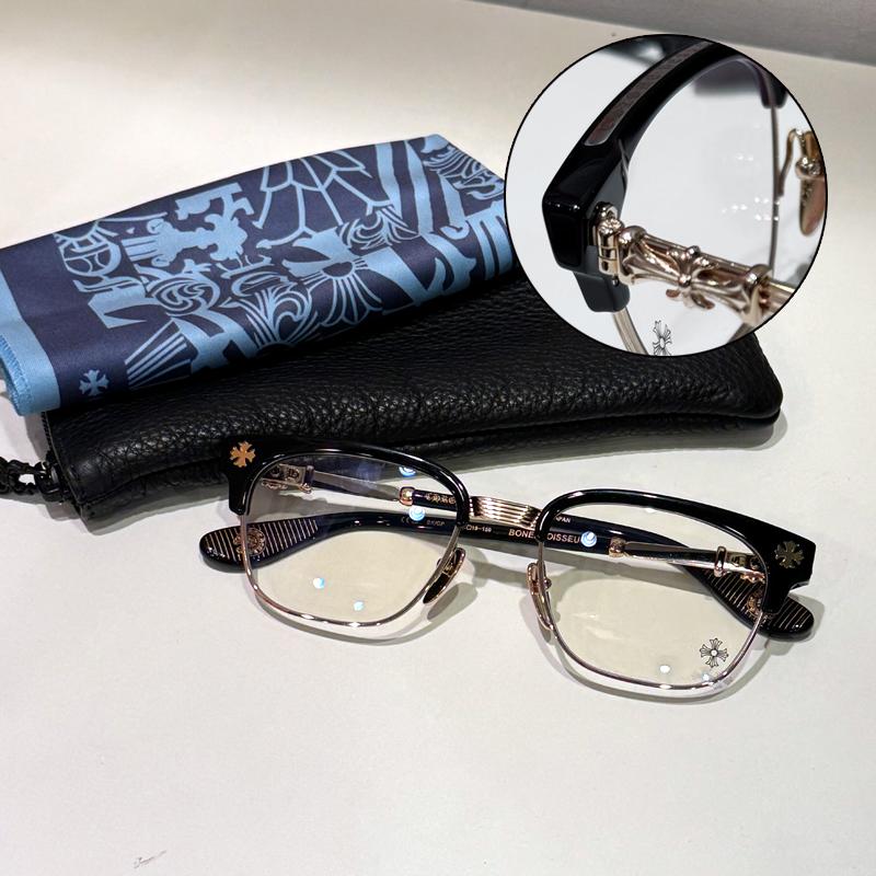 Chrome Hearts Black Gold Plate Bonennoisure 1 Eyeglasses